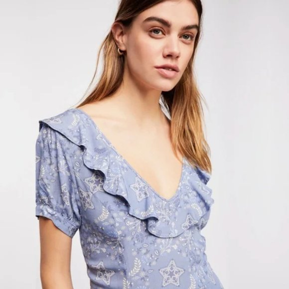 Spell & The Gypsy Celestial Mini Dress in Blue - Picture 3 of 16